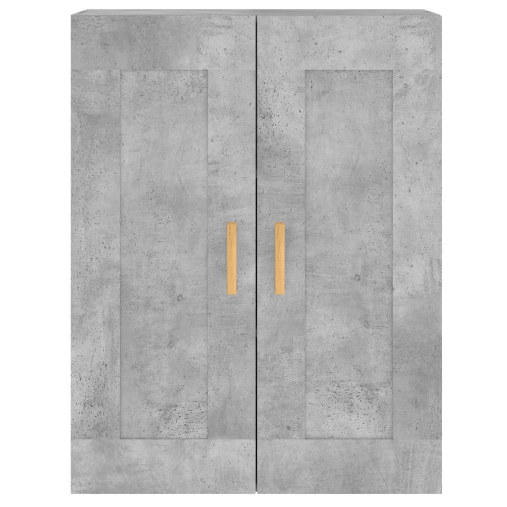 vidaXL Armoires murales 2 pcs gris béton bois d'ingénierie