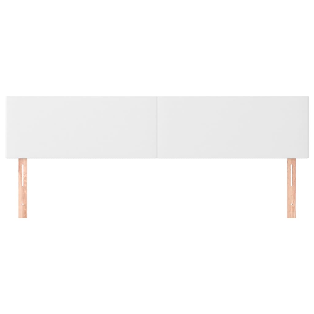 vidaXL Têtes de lit 2 pcs Blanc 80x5x78/88 cm Similicuir