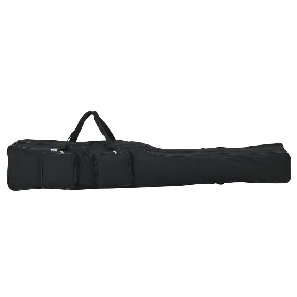 vidaXL Sac de canne à pêche noir 160 cm tissu oxford