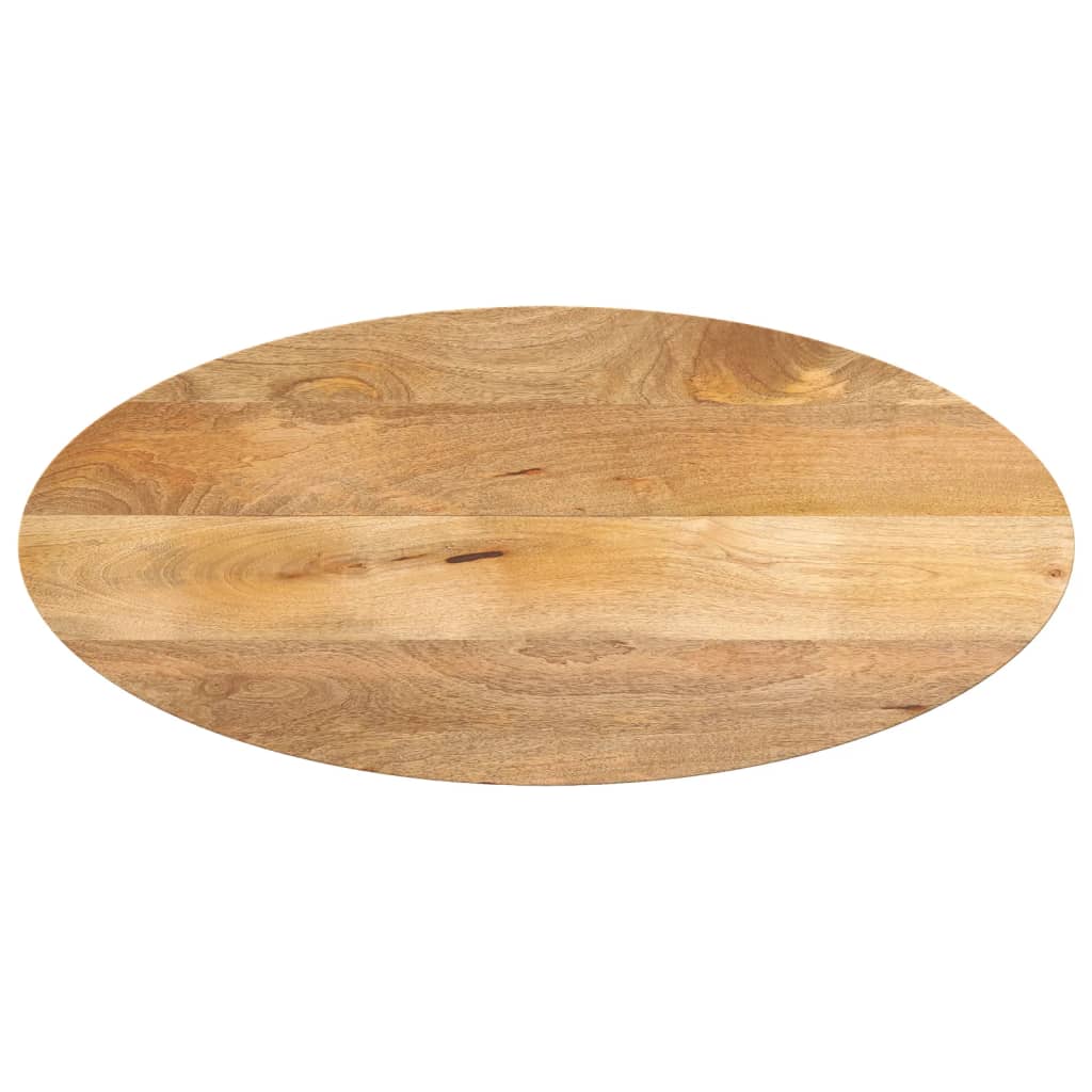 vidaXL Dessus de table 80x40x2,5 cm ovale bois massif de manguier