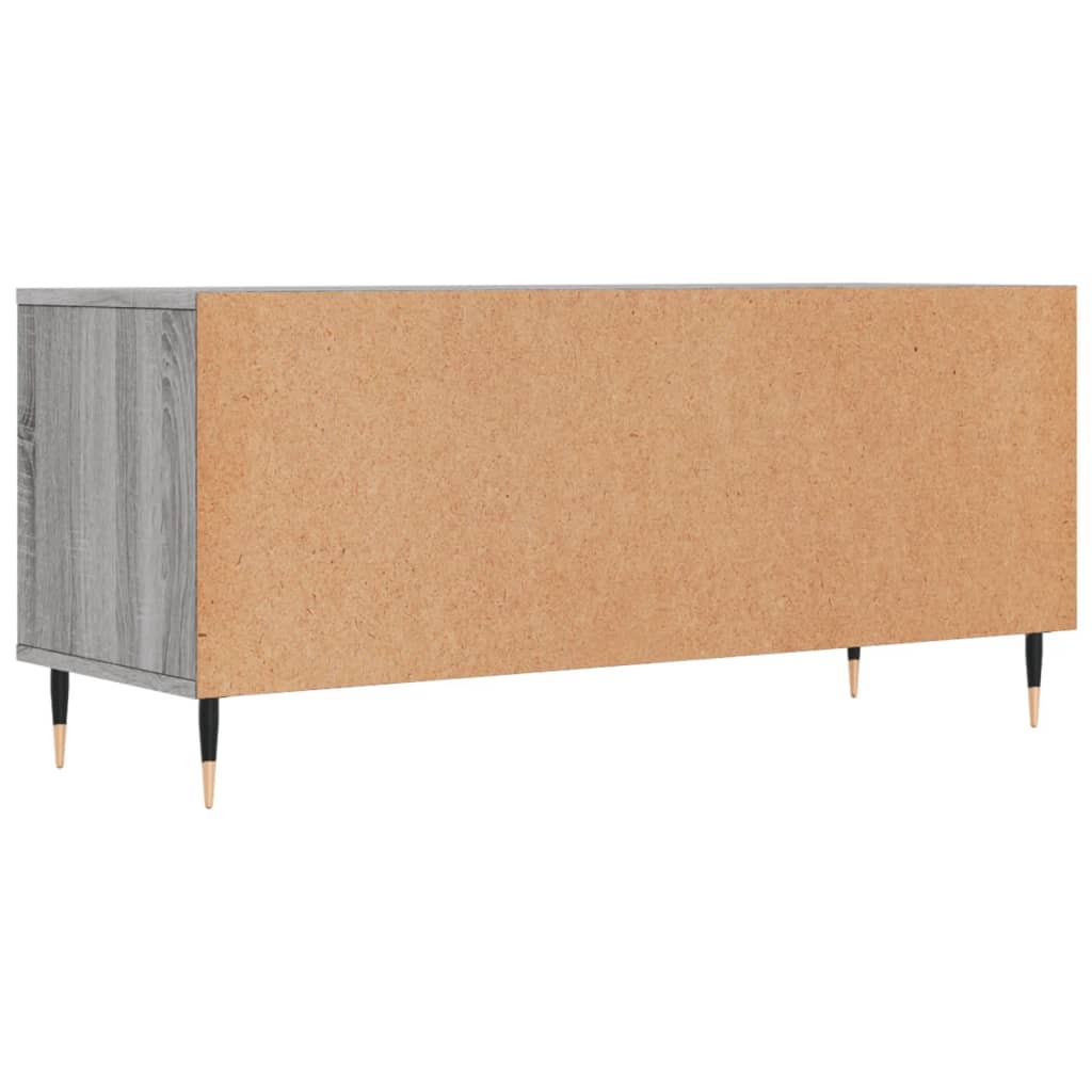 vidaXL Meuble TV sonoma gris 100x34,5x44,5 cm bois d'ingénierie