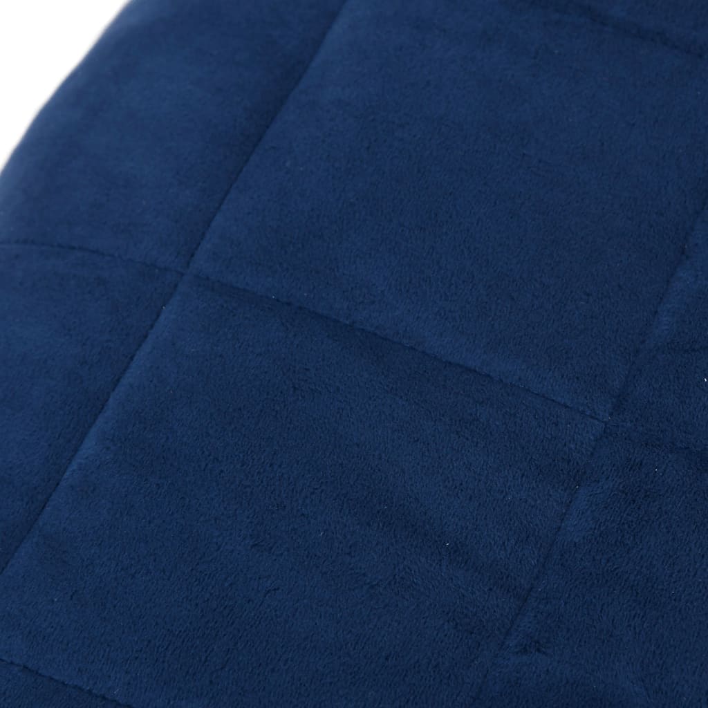 vidaXL Couverture lestée Bleu 152x203 cm 11 kg Tissu