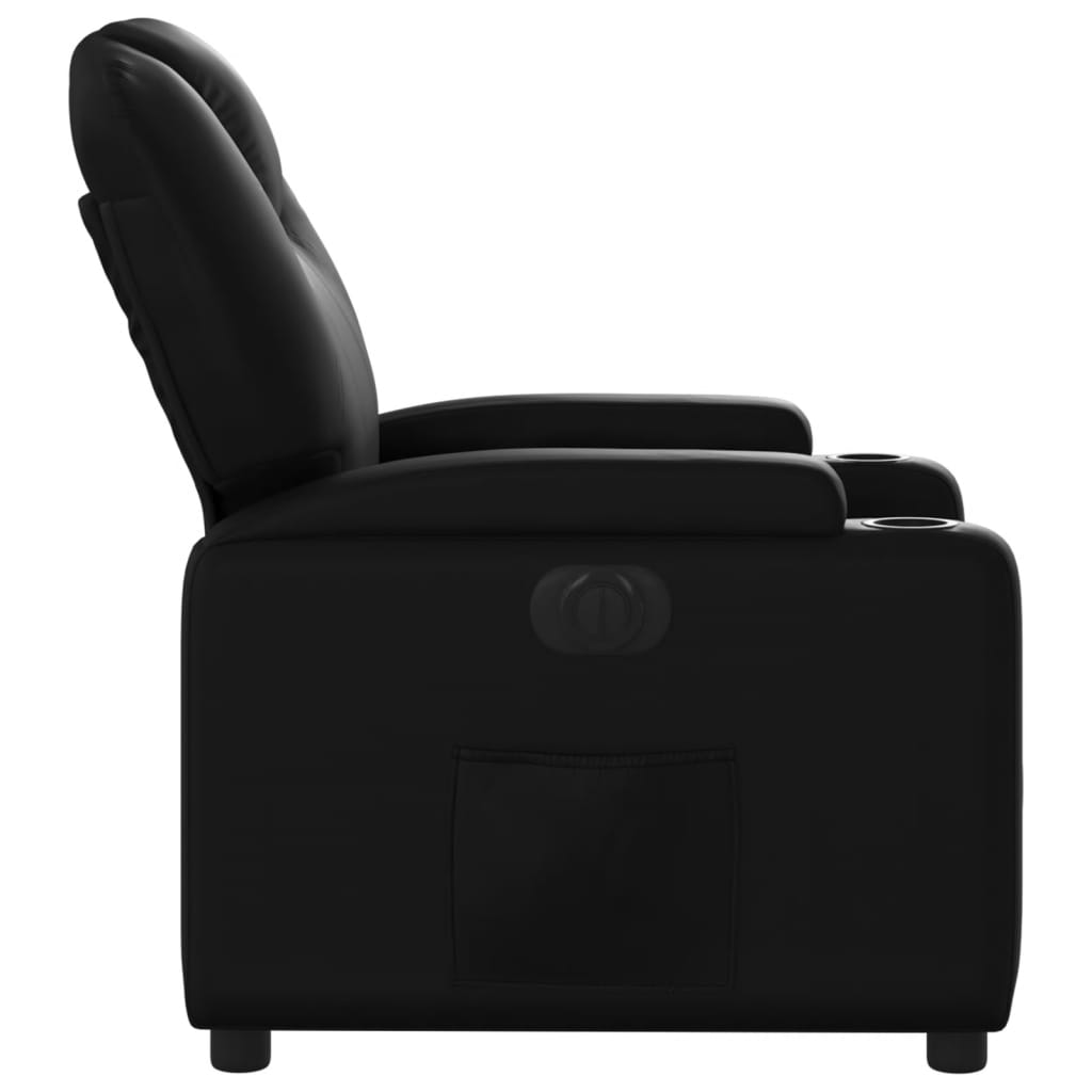 vidaXL Fauteuil inclinable électrique Noir Similicuir