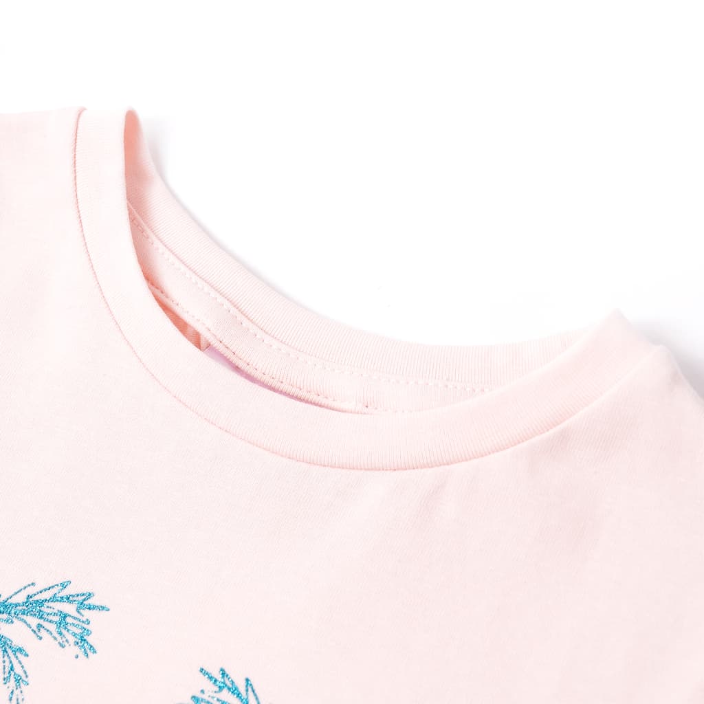 T-shirt pour enfants rose pâle 140