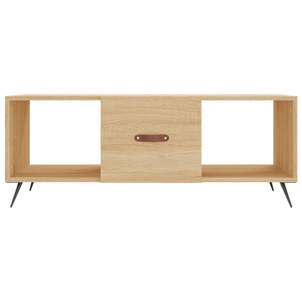 vidaXL Table basse chêne sonoma 102x50x40 cm bois d'ingénierie