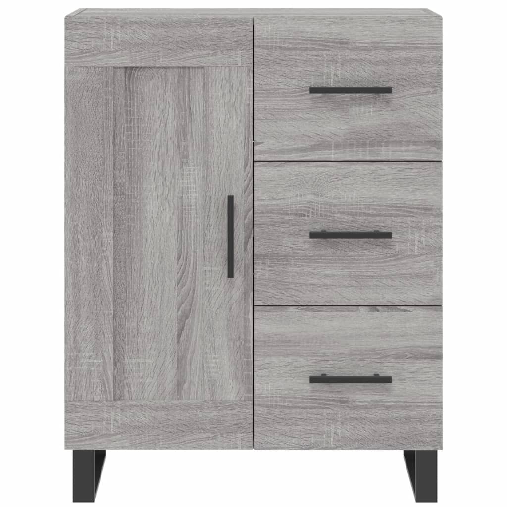 vidaXL Buffet haut Sonoma gris 69,5x34x180 cm Bois d'ingénierie