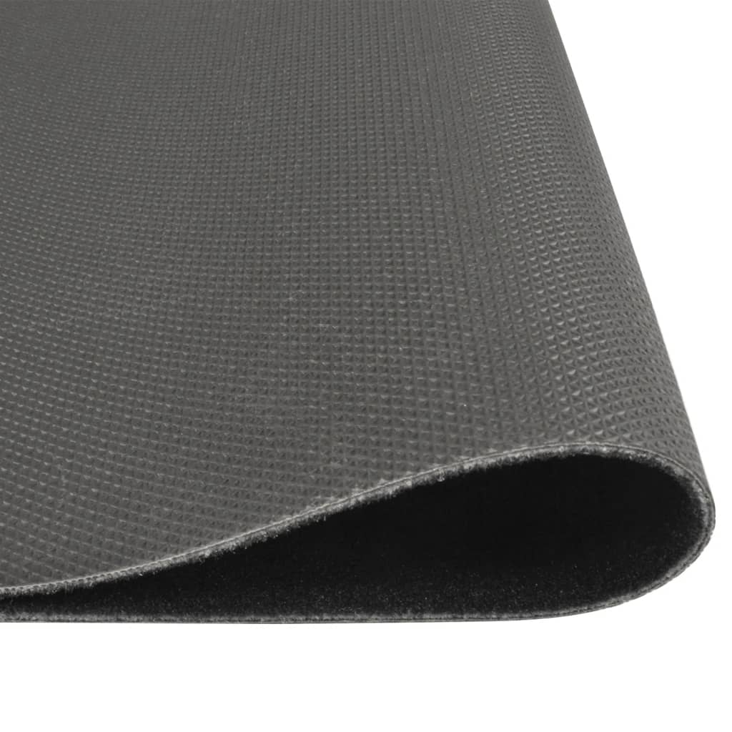 vidaXL Tapis de cuisine lavable impression cuisine noir 60x300 cm