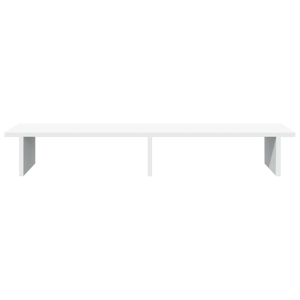 vidaXL Support de moniteur blanc 100x27x15 cm bois d'ingénierie