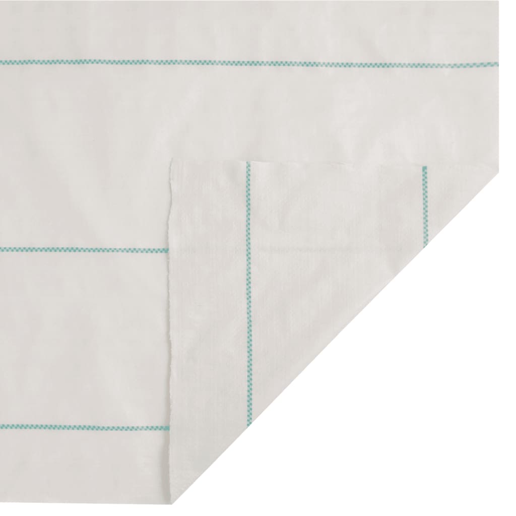 vidaXL Membrane anti-mauvaises herbes blanc 1,5x10 m PP