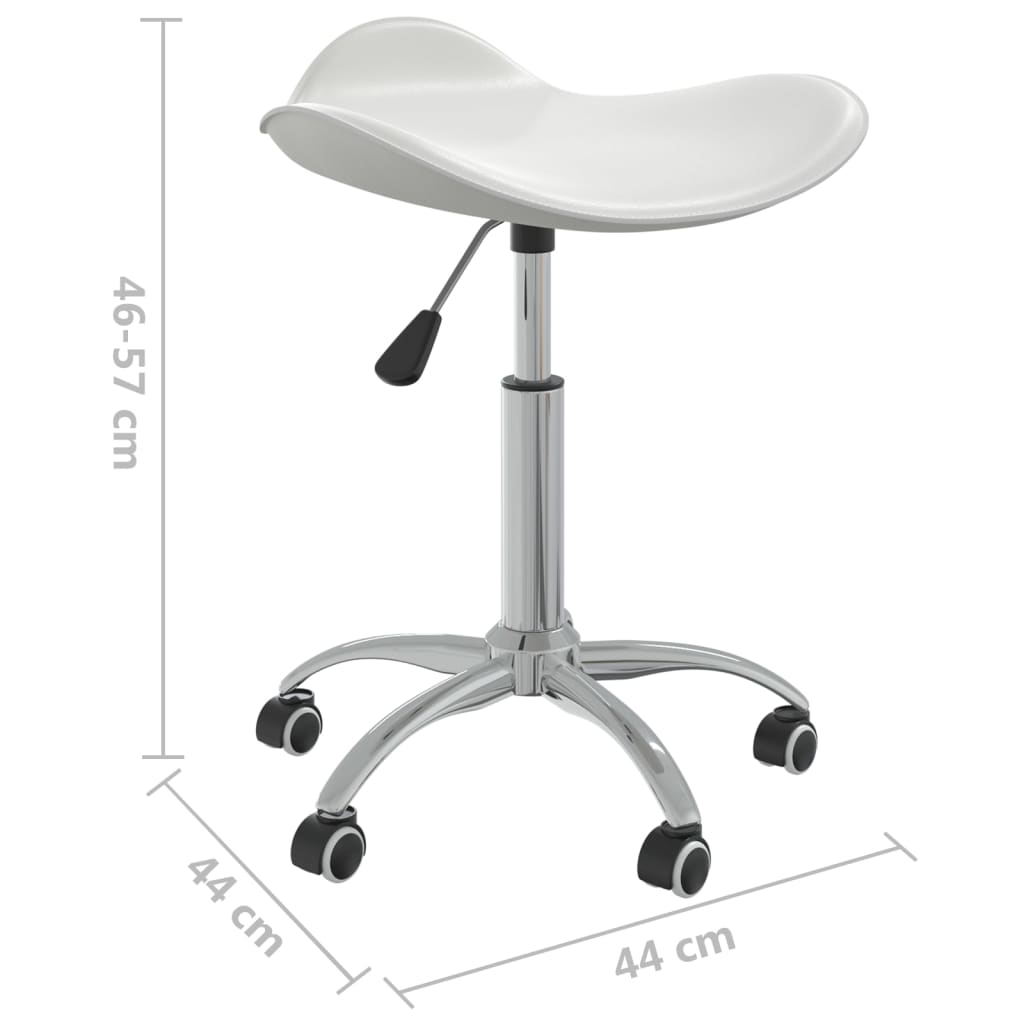 vidaXL Chaise de bureau Blanc Similicuir