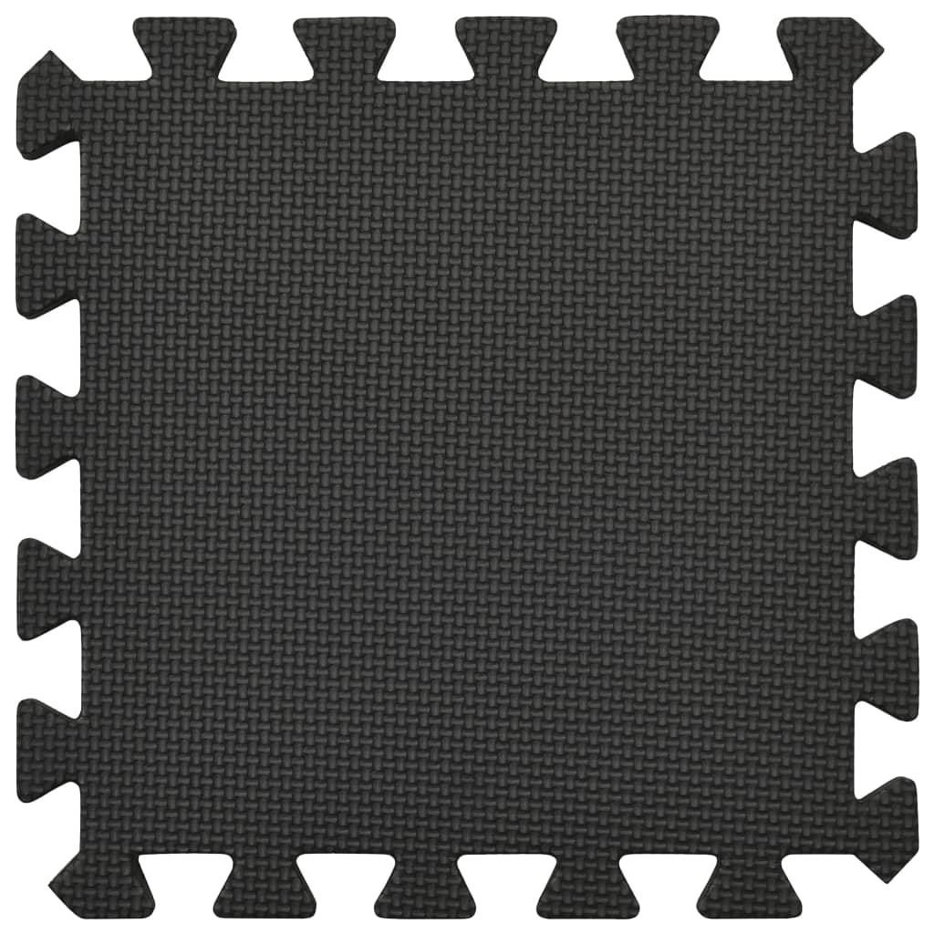 vidaXL Tapis de sol 54 pcs 4,86㎡ Mousse EVA Noir