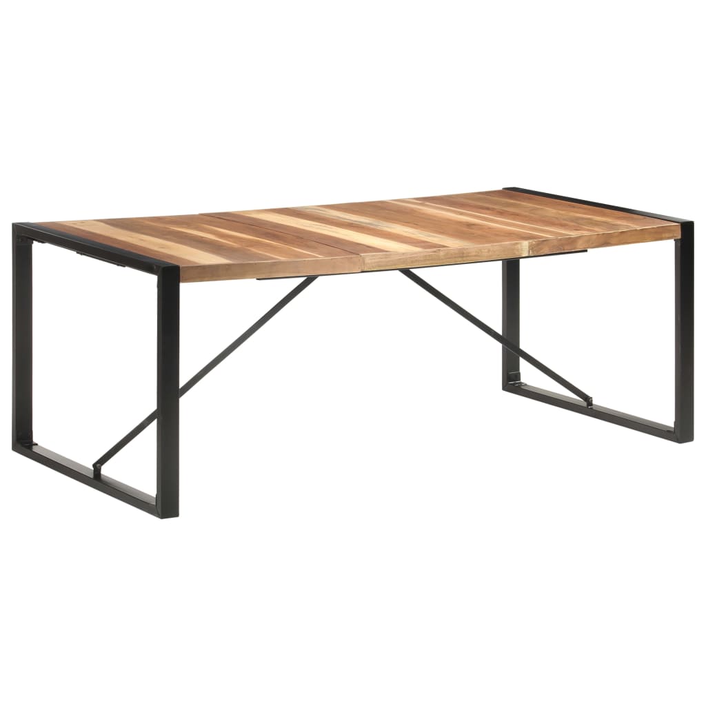 vidaXL Table à manger 200x100x75 cm bois massif