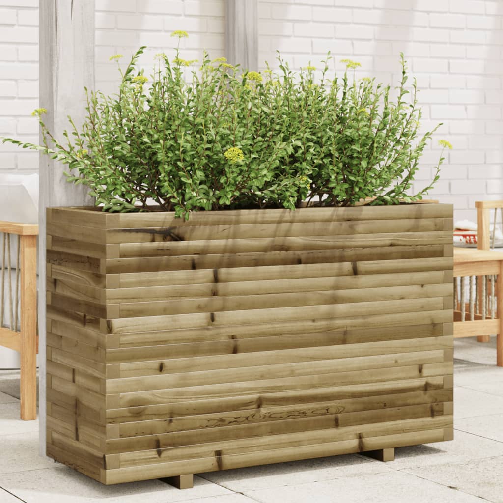 vidaXL Jardinière 110x40x72 cm bois de pin imprégné