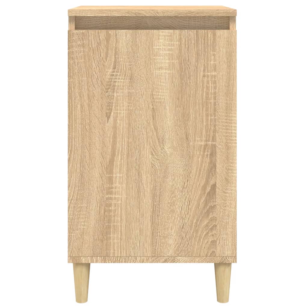 vidaXL Tables de chevet 2pcs chêne sonoma 40x35x70cm bois d'ingénierie