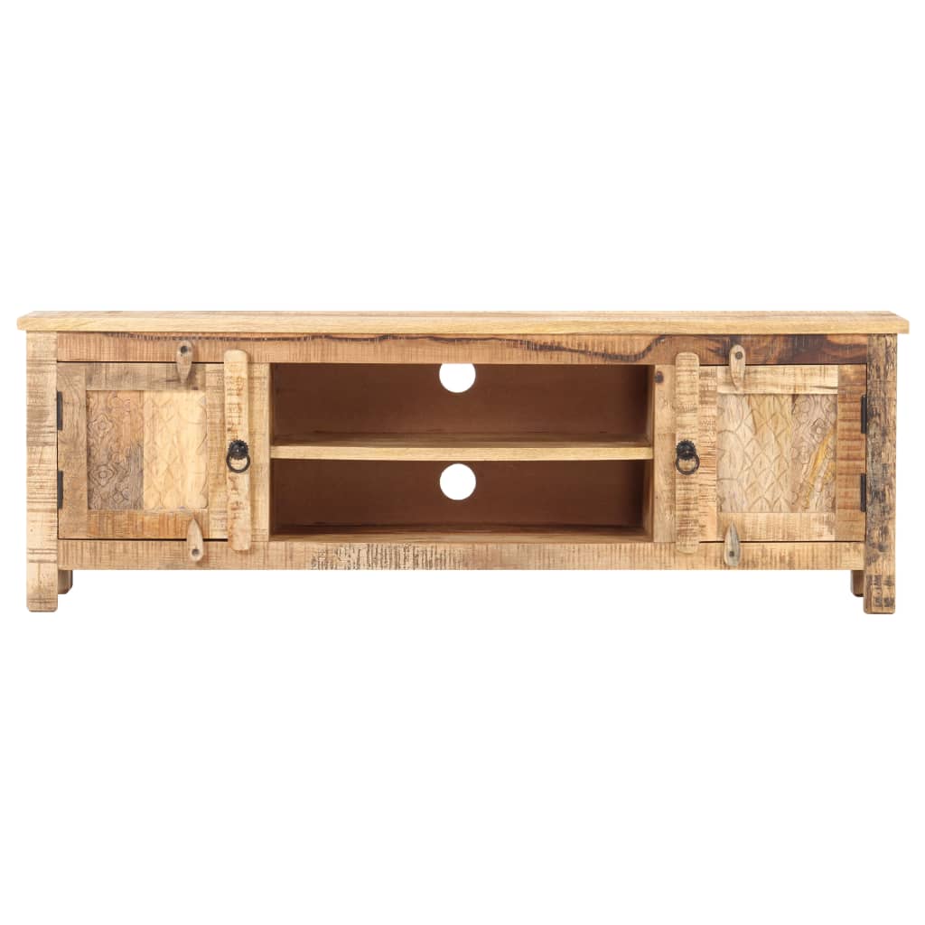 vidaXL Meuble TV 120x30x40 cm Bois de manguier brut