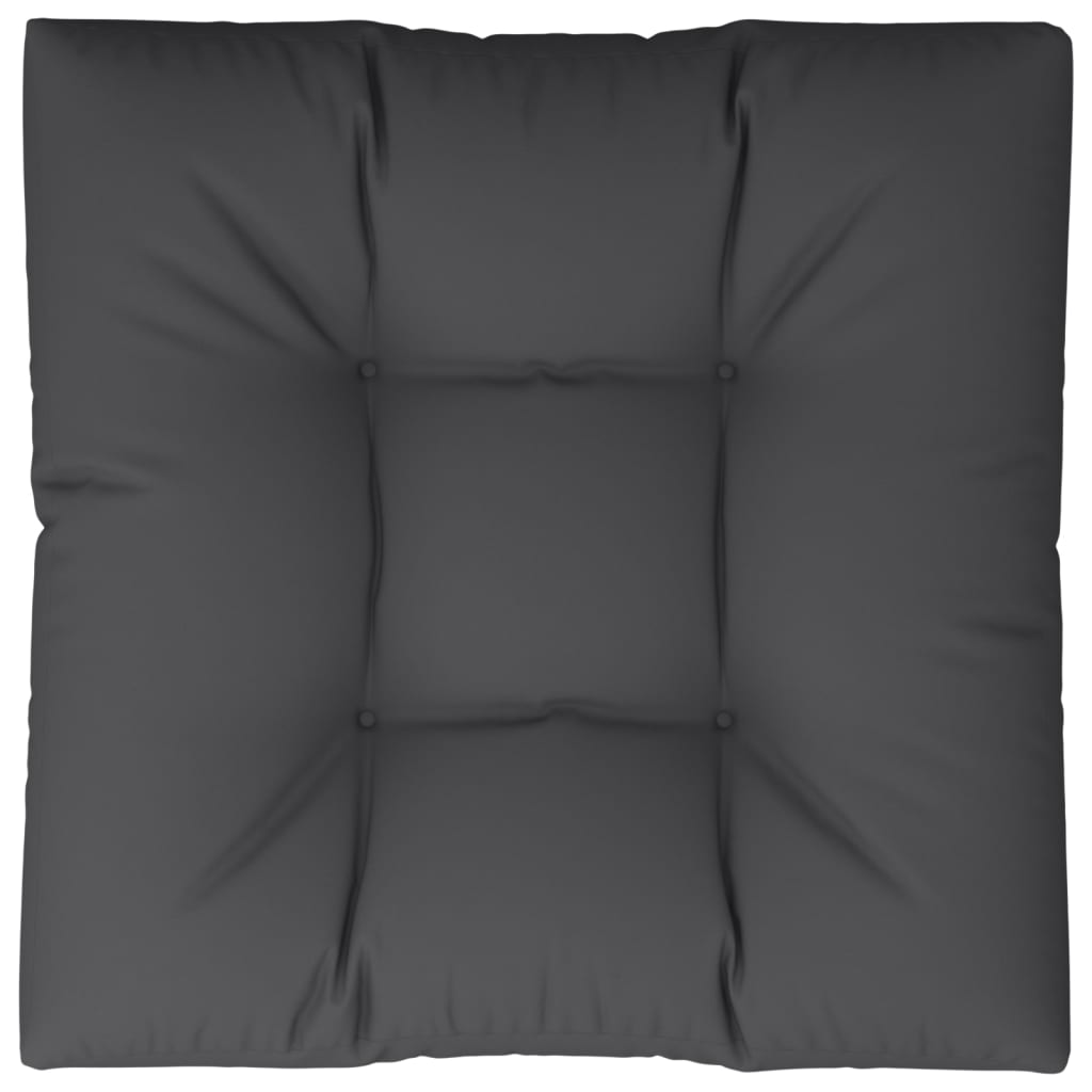 vidaXL Coussin de palette noir 70x70x12 cm tissu