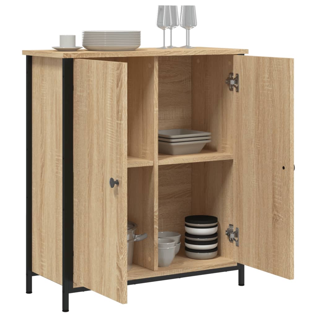 vidaXL Buffet chêne sonoma 70x30x80 cm bois d'ingénierie