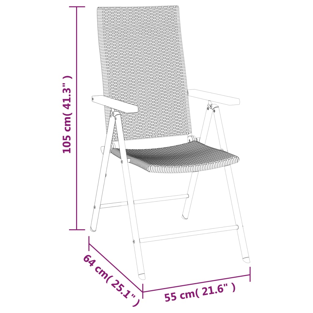 vidaXL Ensemble à manger de jardin 5 pcs Noir et marron Résine tressée