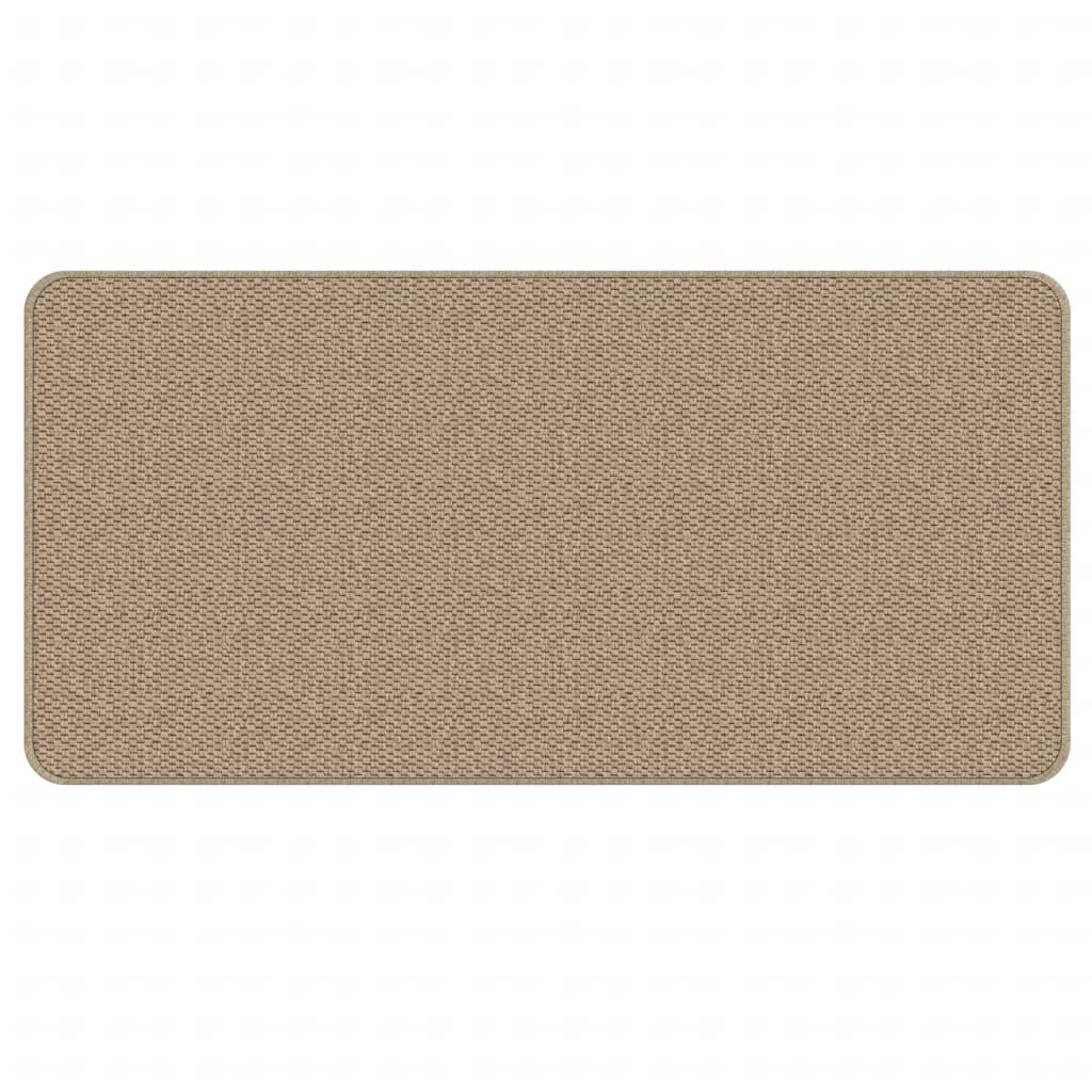 vidaXL Tapis de couloir aspect sisal sable 50x100 cm