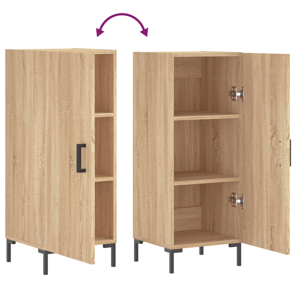 vidaXL Buffet Chêne sonoma 34,5x34x90 cm Bois d'ingénierie