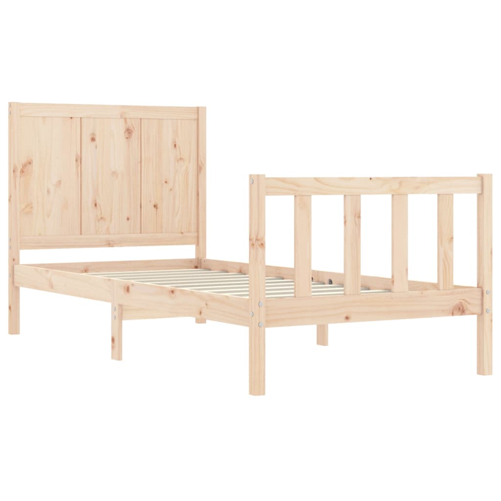 vidaXL Cadre de lit sans matelas 90x200 cm bois de pin massif