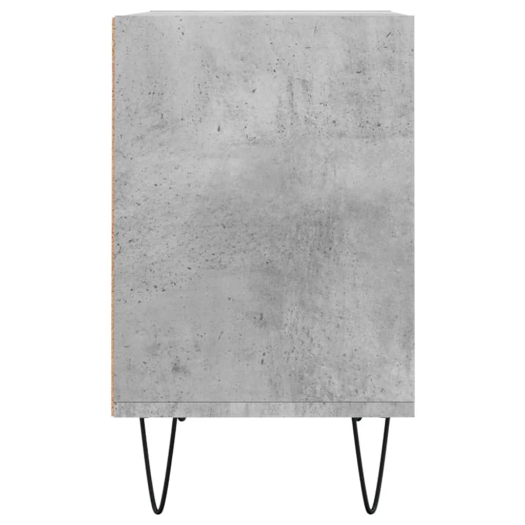 vidaXL Meuble TV gris béton 69,5x30x50 cm bois d'ingénierie