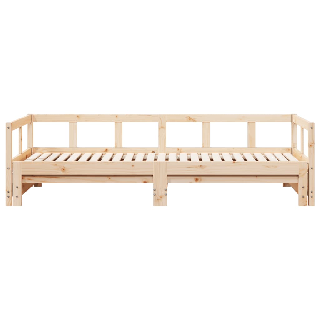 vidaXL Lit de jour sans matelas 80x200 cm bois de pin massif