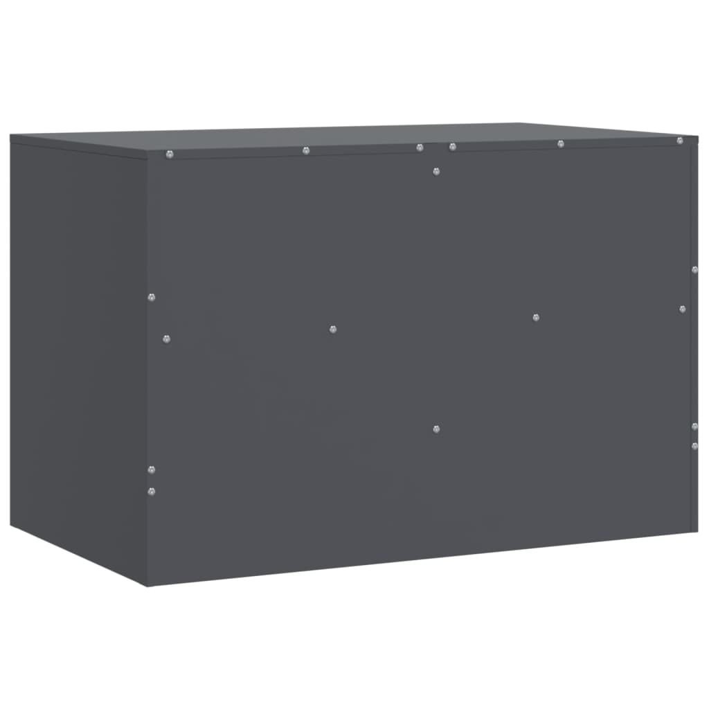 vidaXL Meuble TV anthracite 67x39x44 cm acier