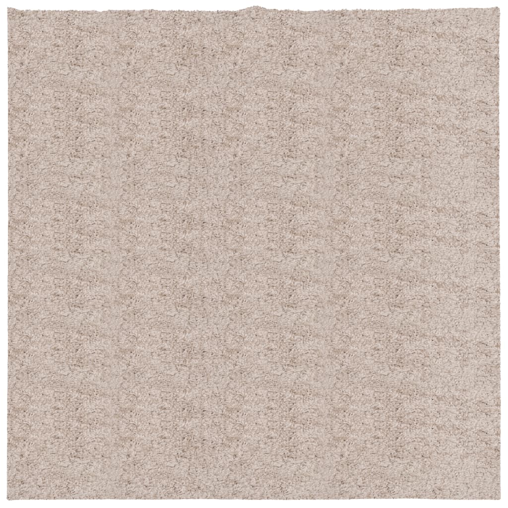 vidaXL Tapis shaggy PAMPLONA poils longs moderne beige 160x160 cm