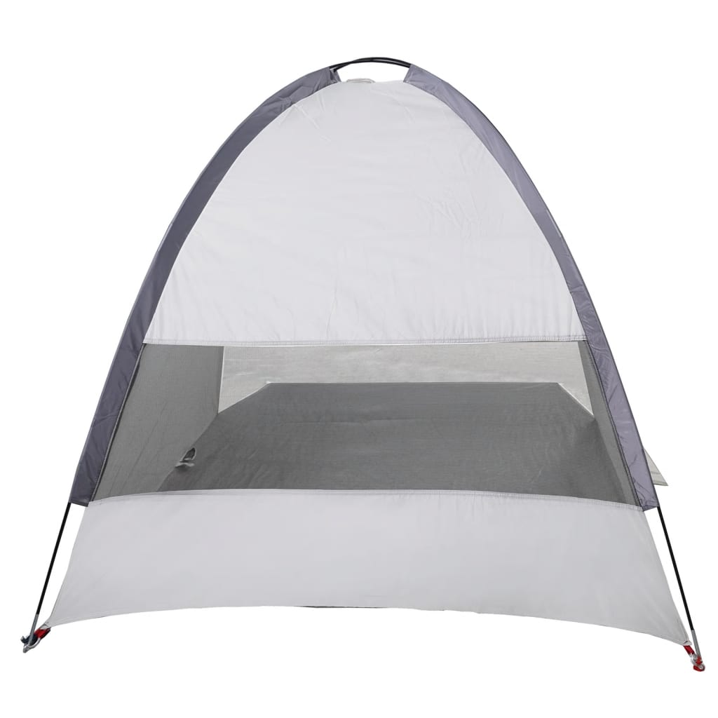 vidaXL Tente de plage 3 personnes gris imperméable