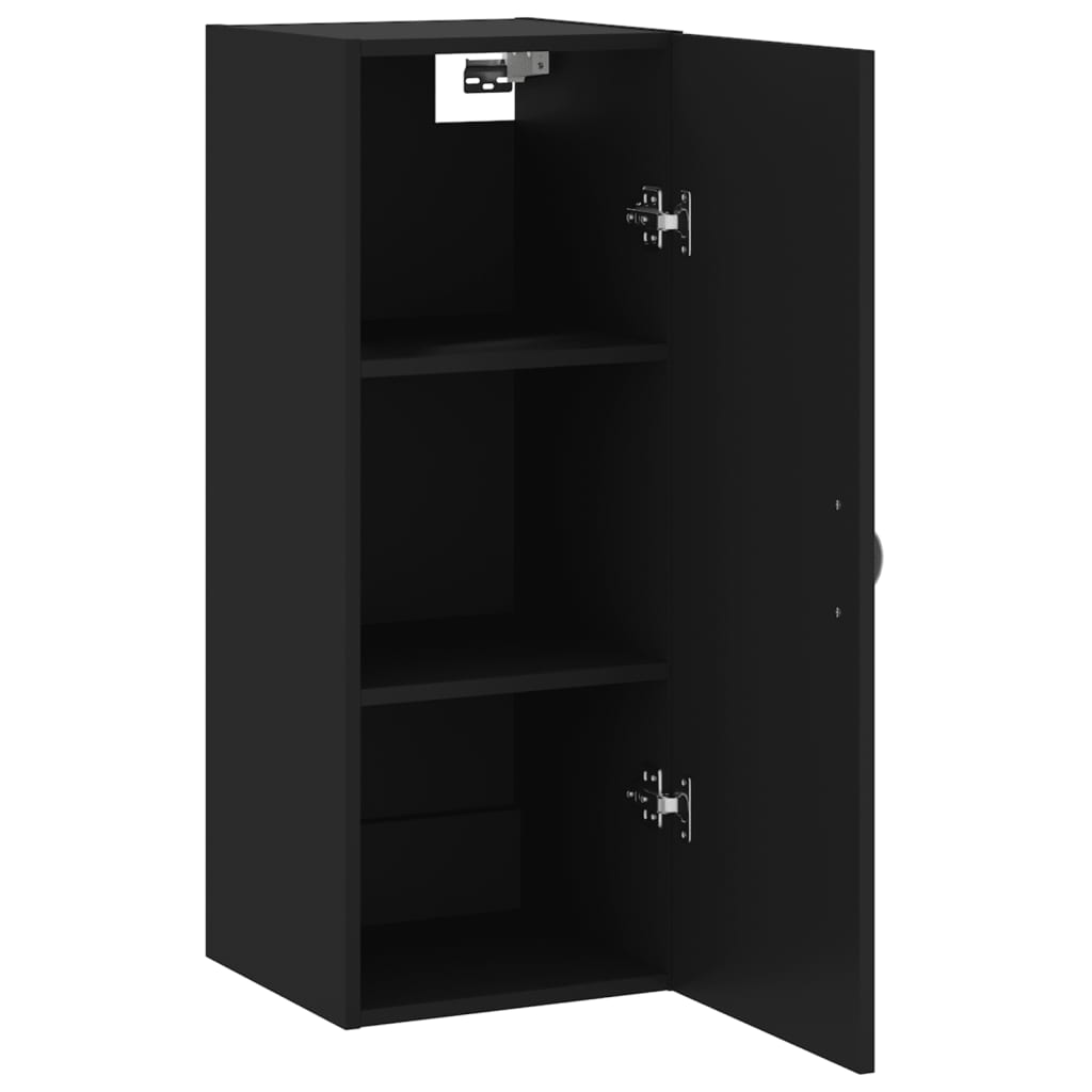 vidaXL Armoire murale noir 34,5x34x90 cm