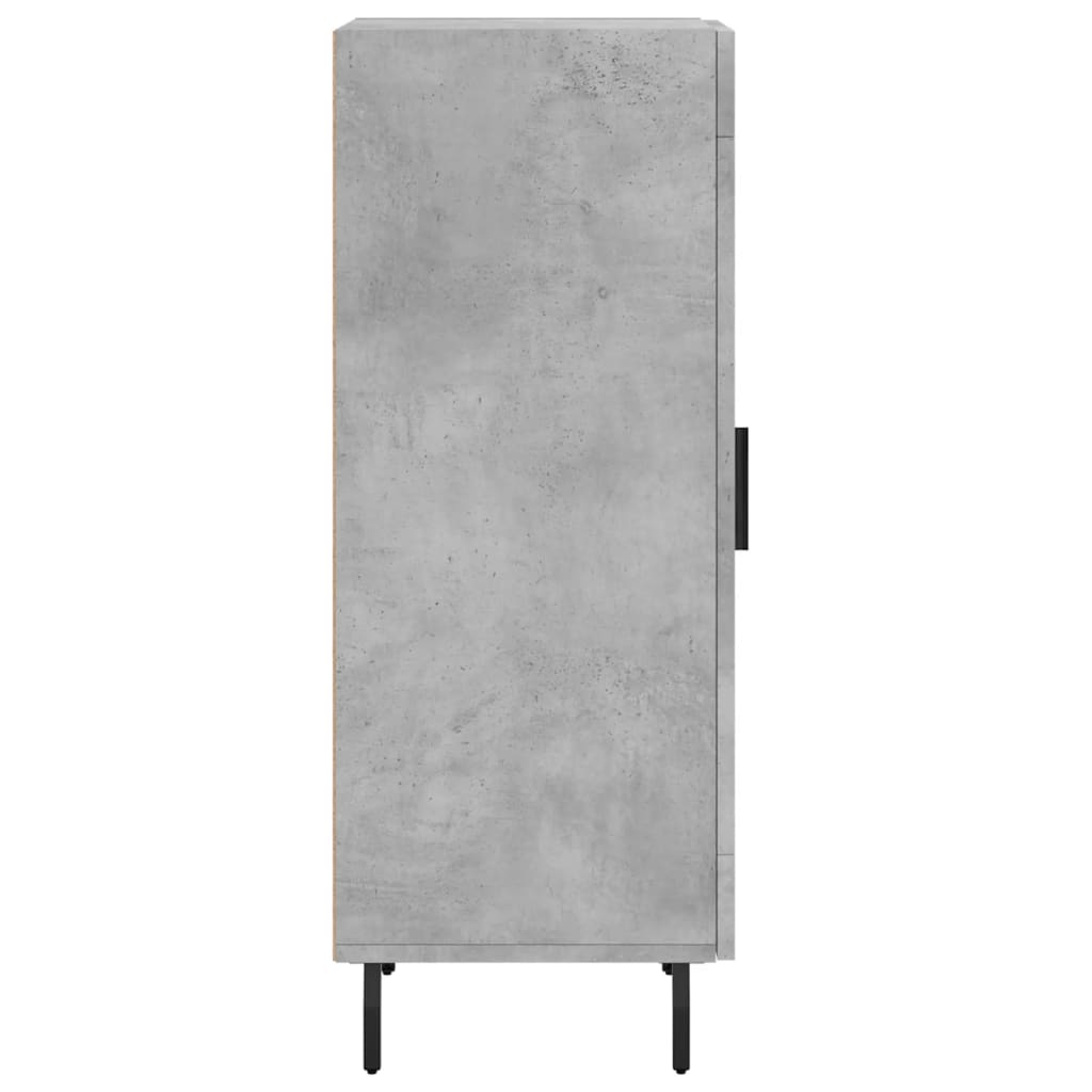 vidaXL Buffet Gris béton 34,5x34x90 cm Bois d'ingénierie