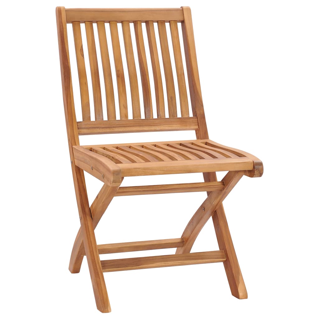 vidaXL Chaises pliables de jardin avec coussins lot de 6 Bois de teck