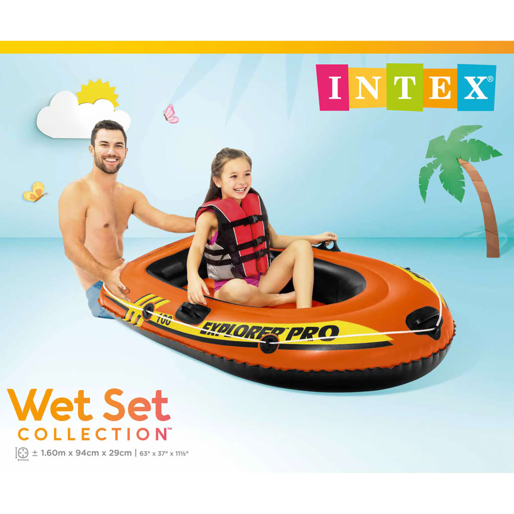 Intex Canot pneumatique Explorer Pro 100 160 x 94 x 29 cm 58355NP