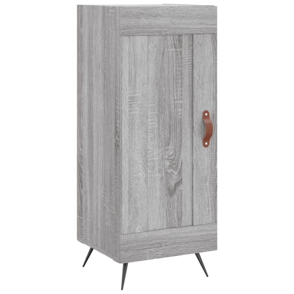 vidaXL Buffet haut Sonoma gris 34,5x34x180 cm Bois d'ingénierie