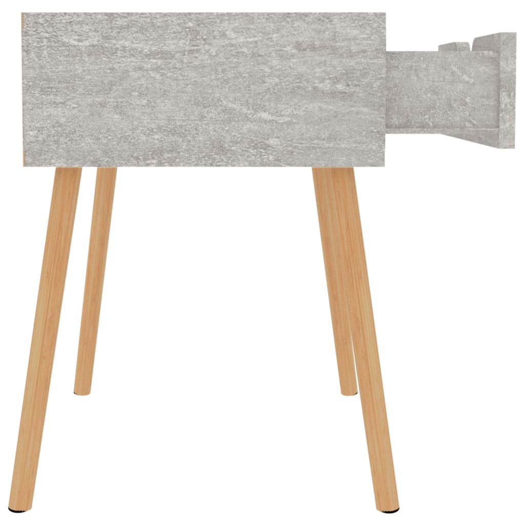 vidaXL Tables de chevet 2 pcs Gris béton 40x40x56 cm Bois d'ingénierie