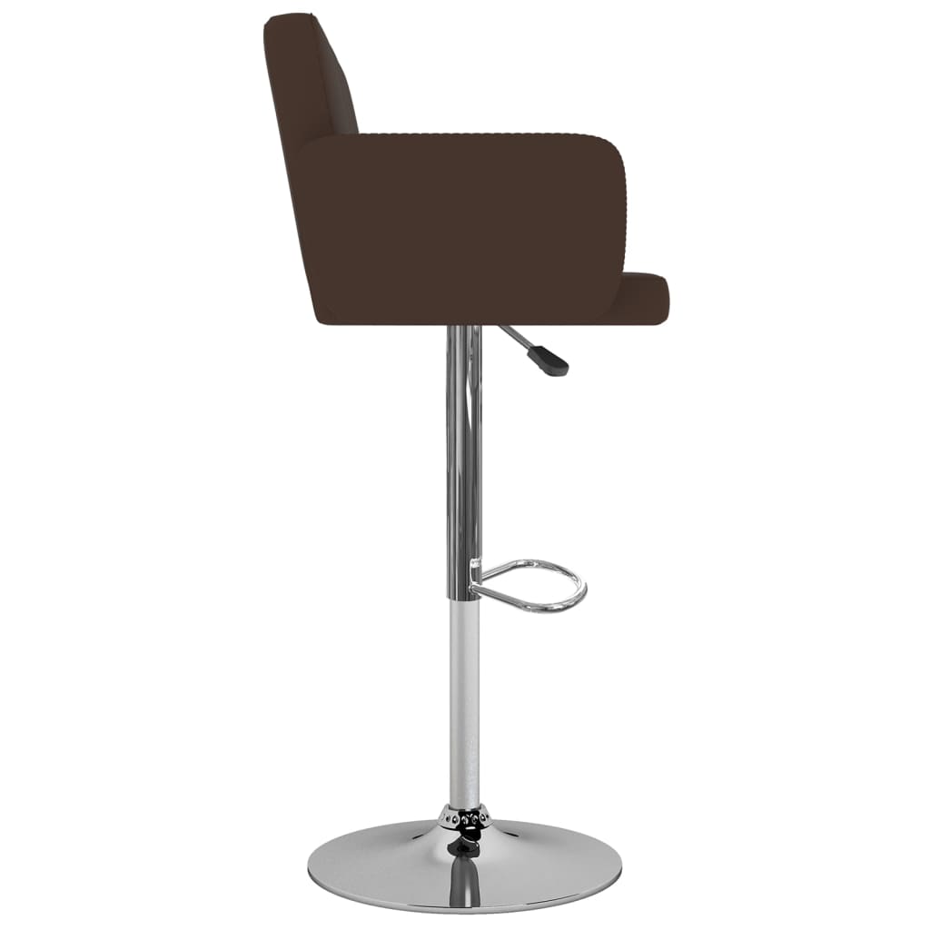 vidaXL Tabourets de bar lot de 2 marron similicuir