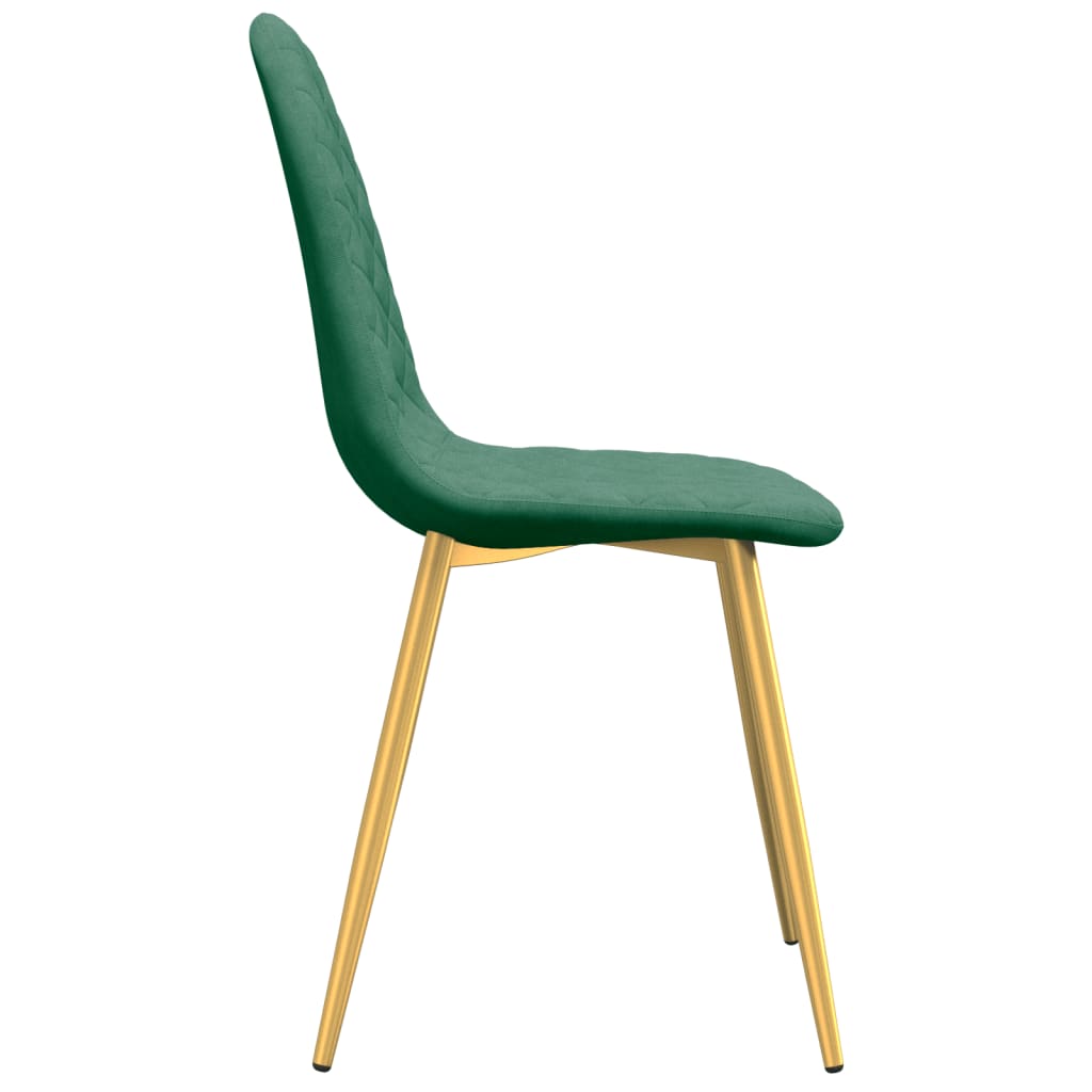 vidaXL Chaises à manger lot de 4 Vert foncé Velours