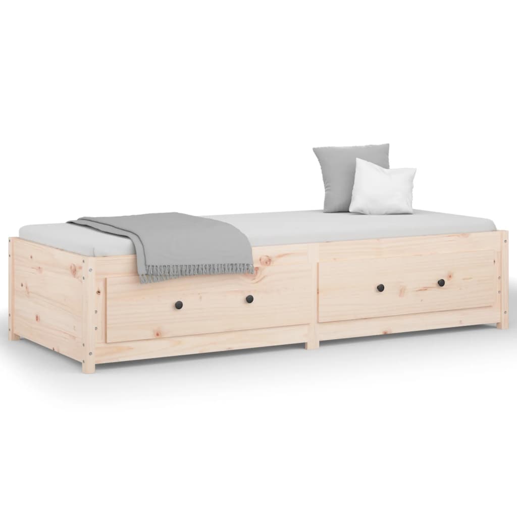 vidaXL Lit de jour sans matelas 90x190 cm bois de pin massif