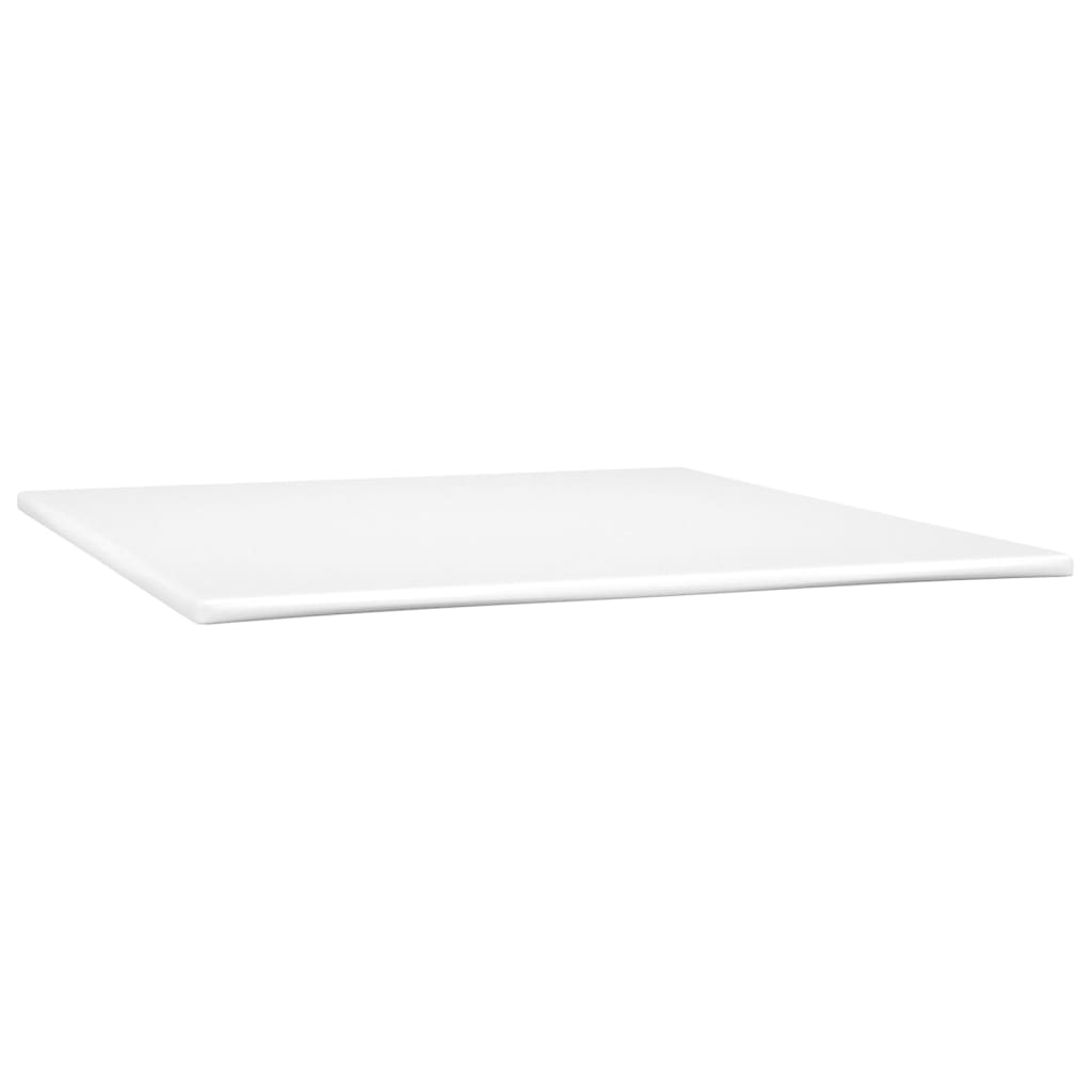 vidaXL Sommier à lattes de lit avec matelas Gris clair 180x200cm Tissu