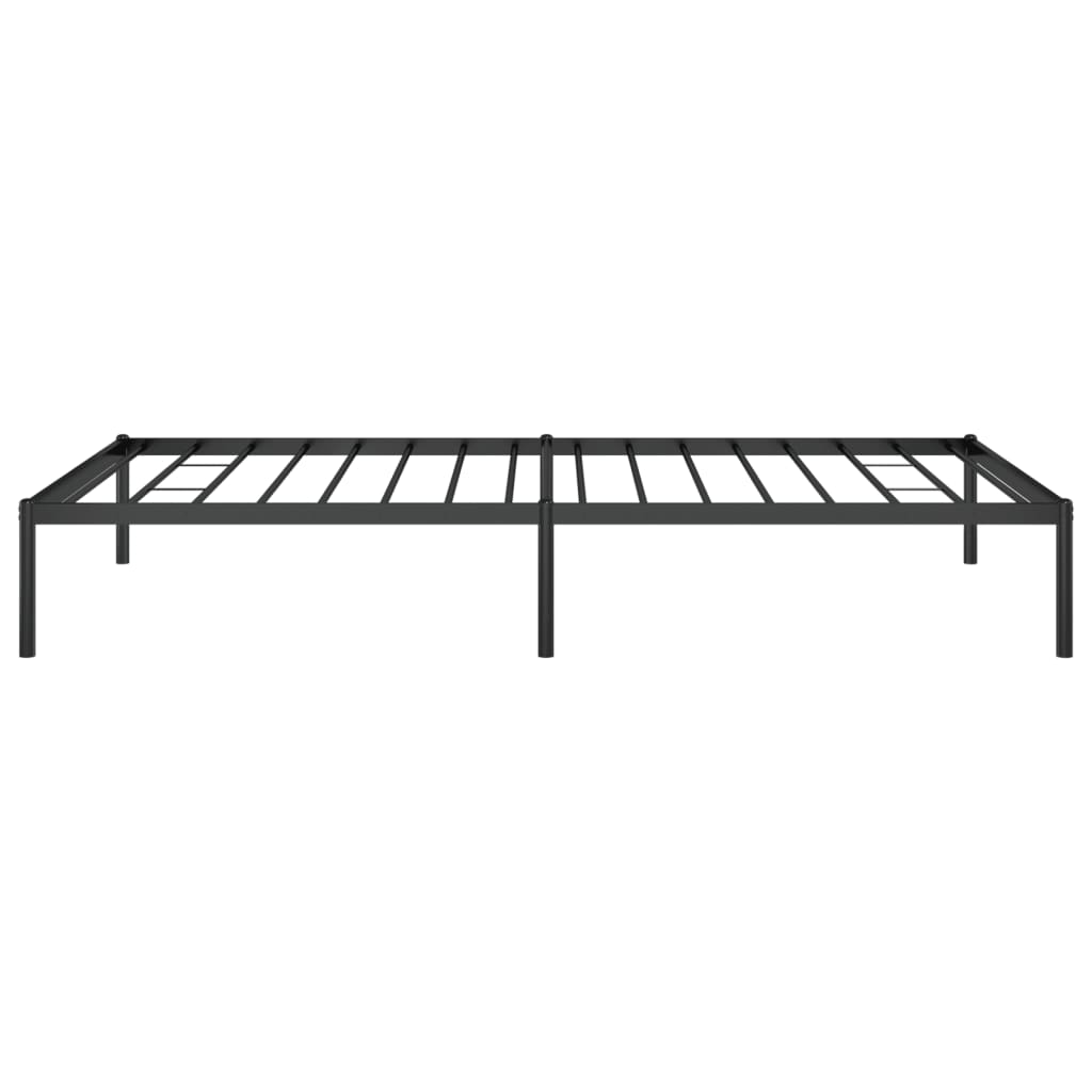 vidaXL Cadre de lit métal sans matelas noir 107x203 cm