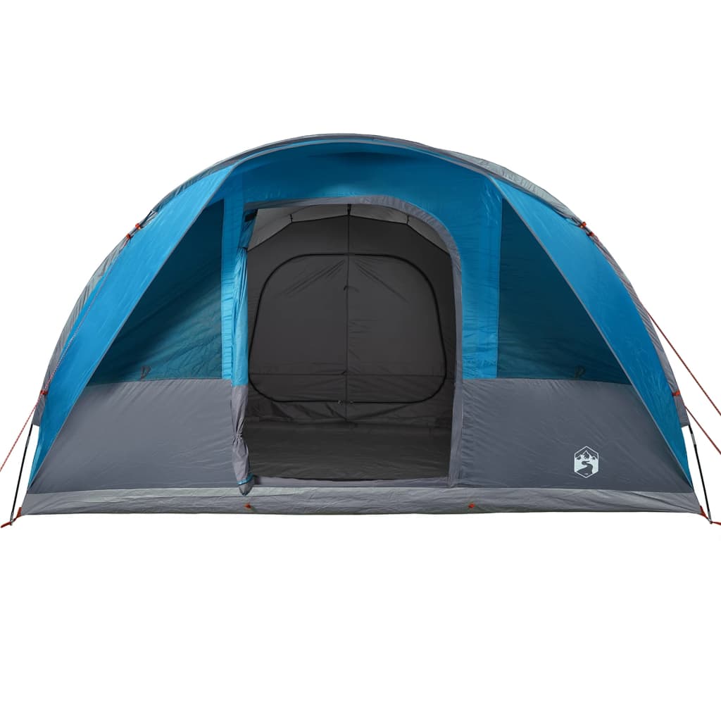 vidaXL Tente de camping tunnel 5 personnes bleu imperméable