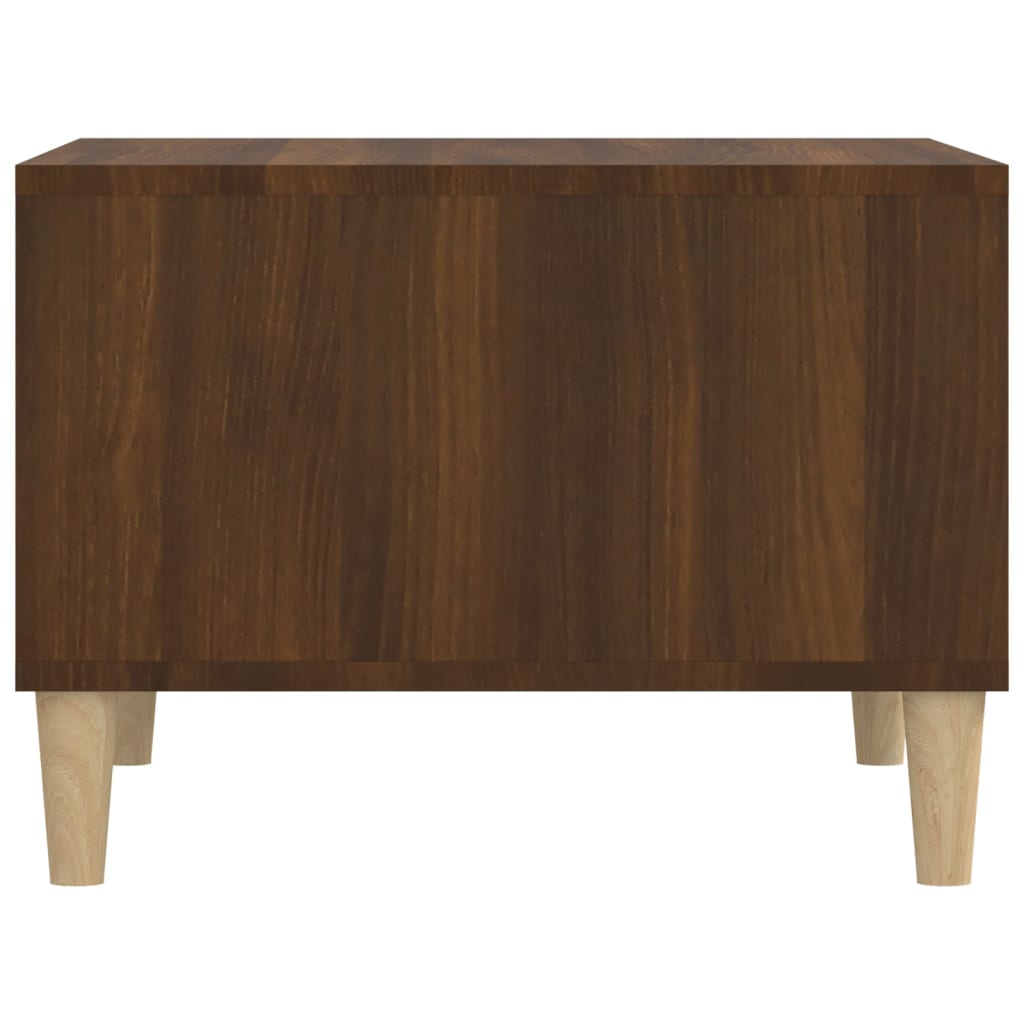 vidaXL Table basse Chêne marron 60x50x36,5 cm Bois d'ingénierie