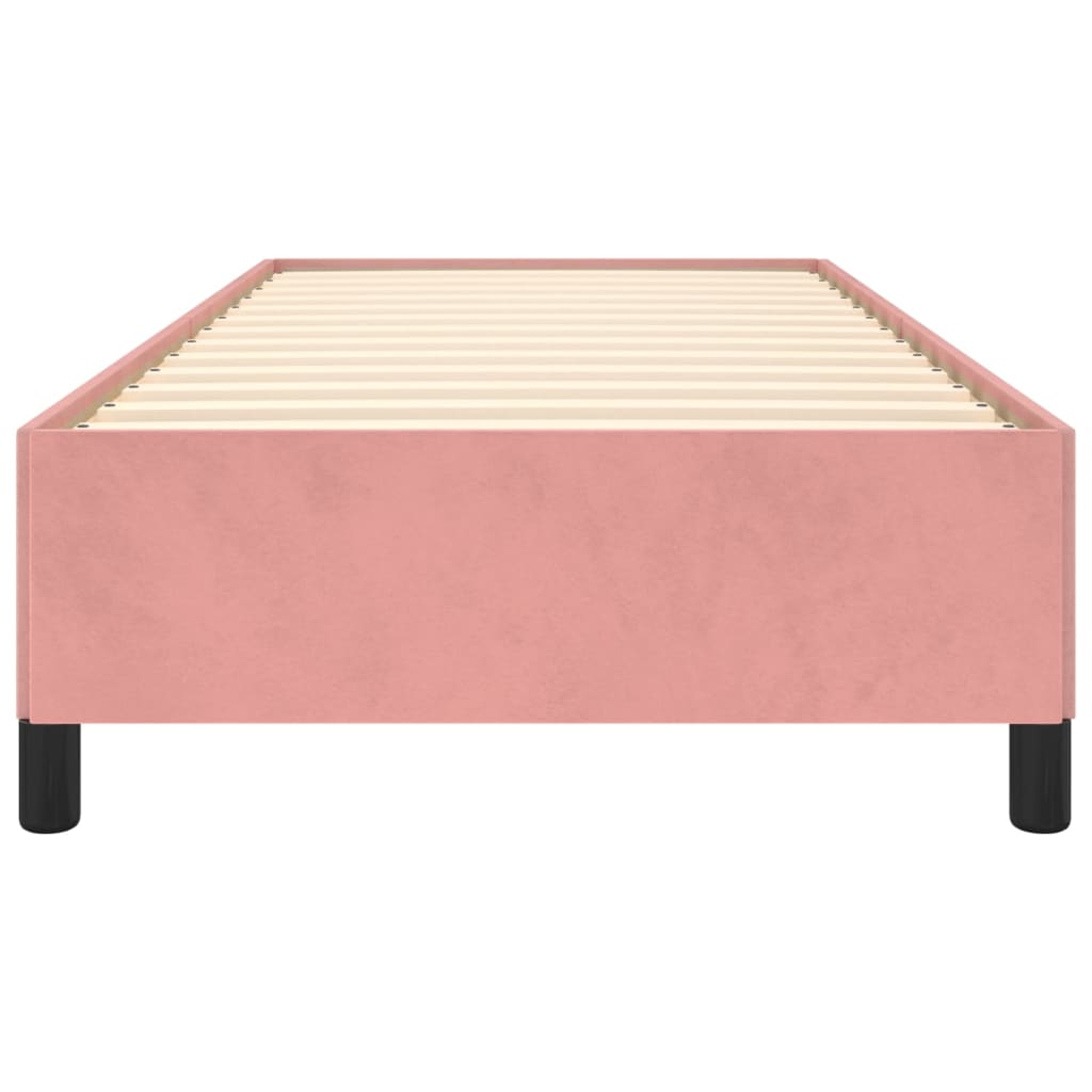 vidaXL Cadre de lit sans matelas rose 90x200 cm velours