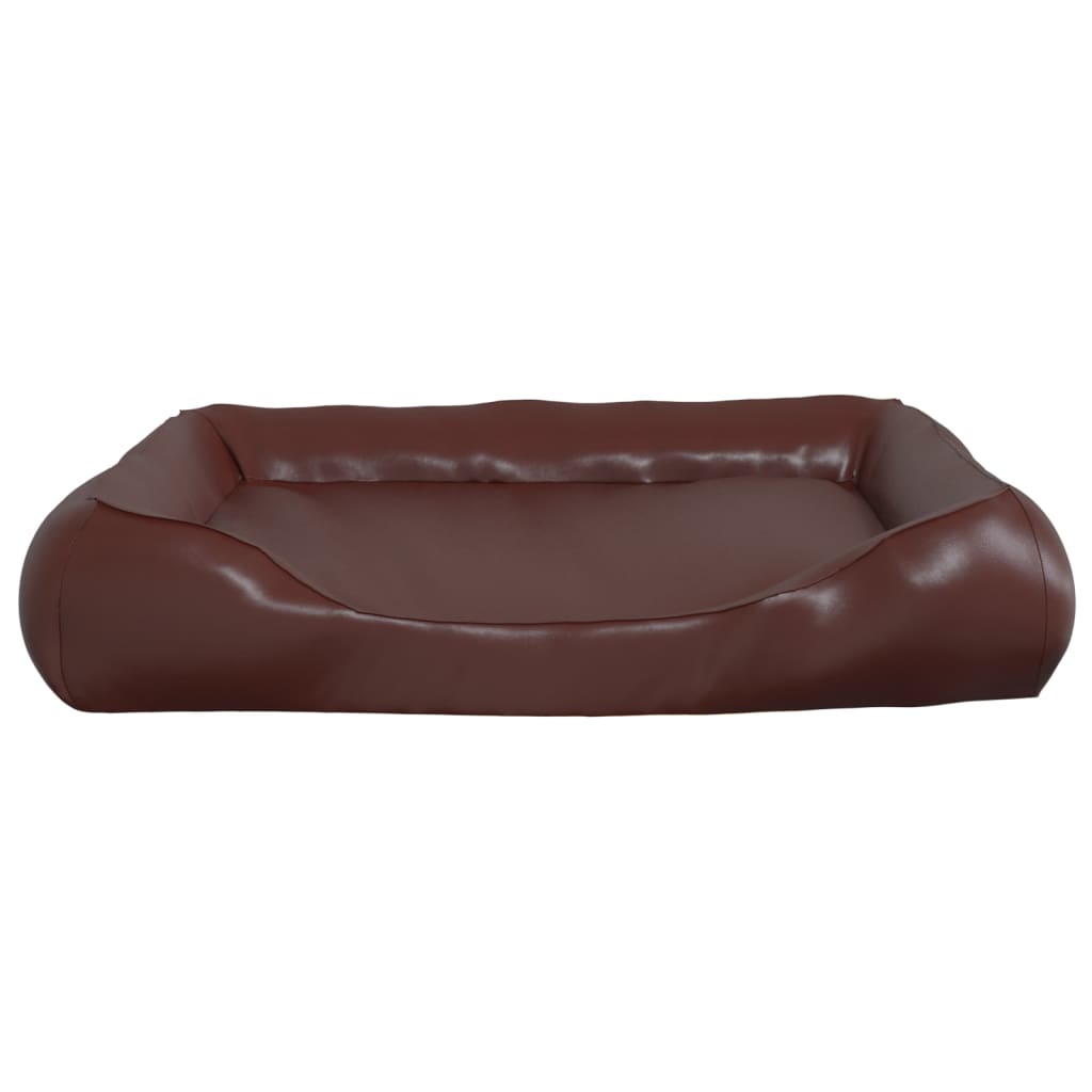 vidaXL Lit pour chien Marron 80x68x23 cm Similicuir