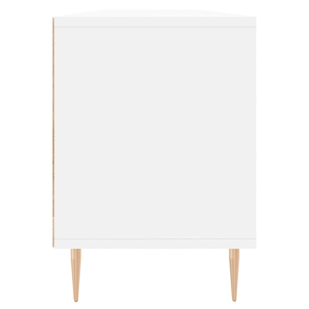 vidaXL Meuble TV blanc 150x30x44,5 cm bois d'ingénierie