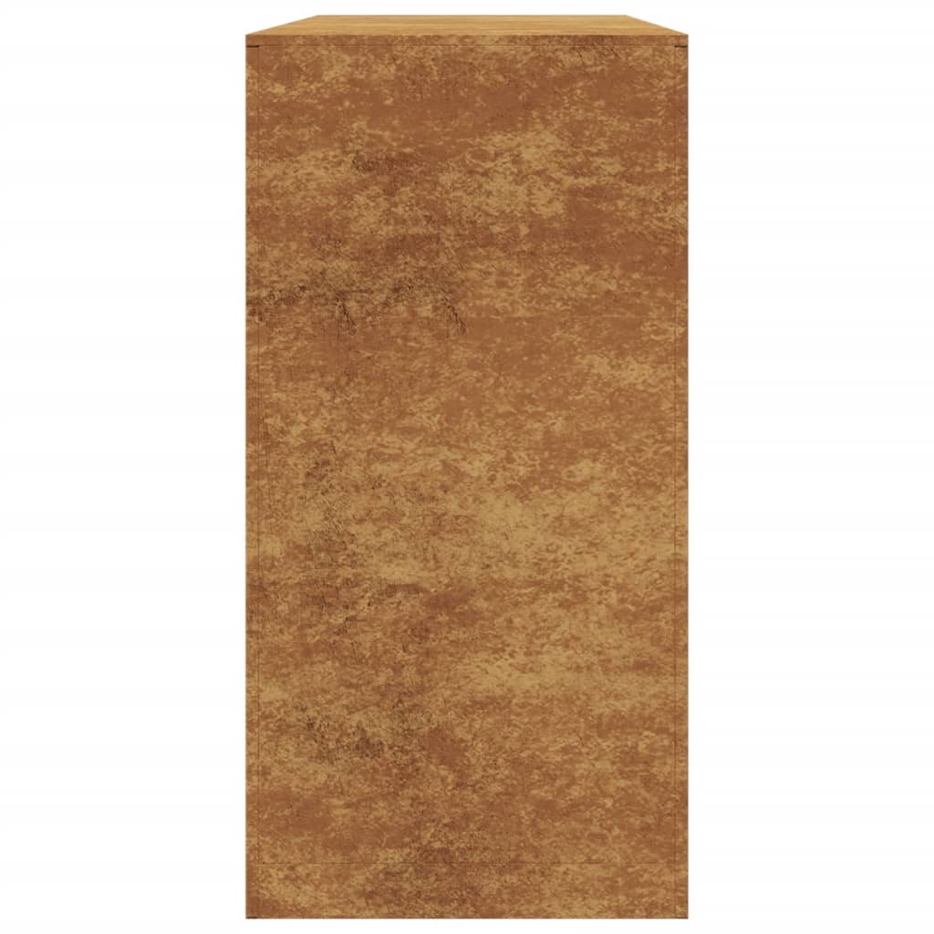 vidaXL Portant de bois de chauffage 100x40x80 cm acier corten