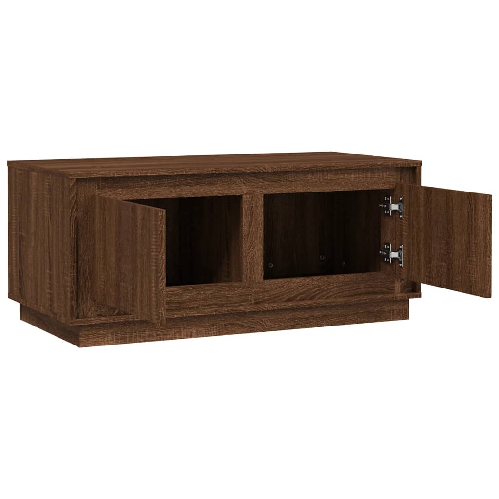 vidaXL Table basse chêne marron 102x50x44 cm bois d'ingénierie