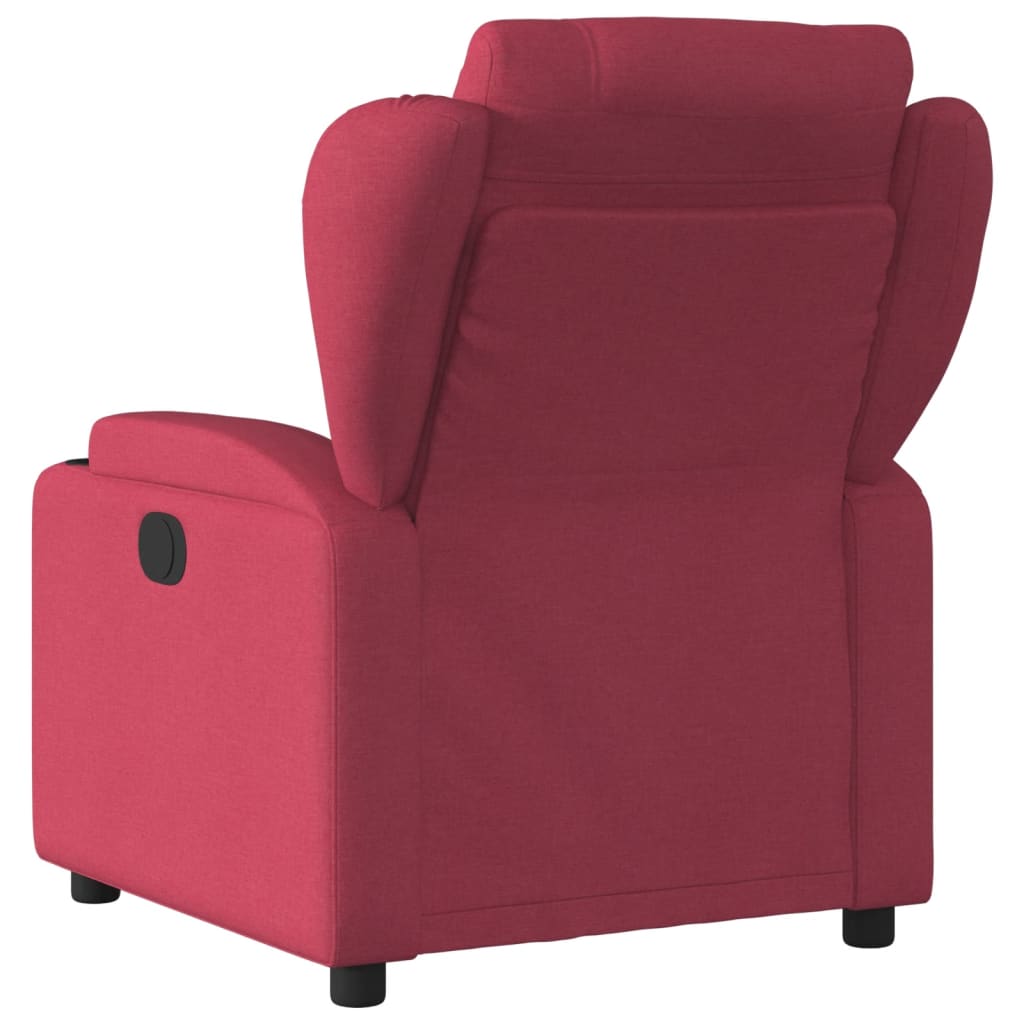 vidaXL Fauteuil inclinable Rouge bordeaux Tissu