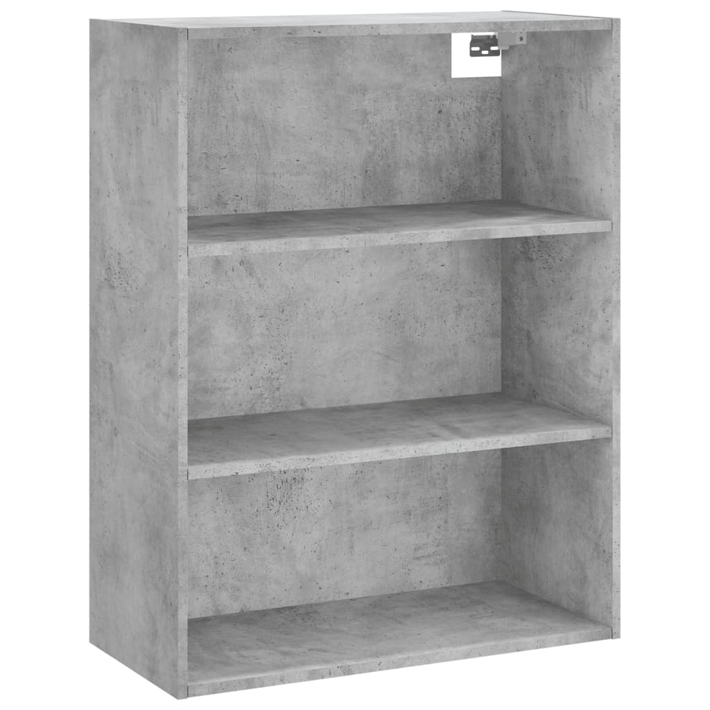 vidaXL Buffet haut Gris béton 69,5x34x180 cm Bois d'ingénierie